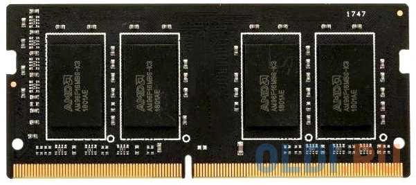 Оперативная память для ноутбука AMD Radeon R7 SO-DIMM 8Gb DDR4 2666 MHz R748G2606S2S-U оперативная память для ноутбука netac basic so dimm 8gb ddr4 2666 mhz ntbsd4n26sp 08