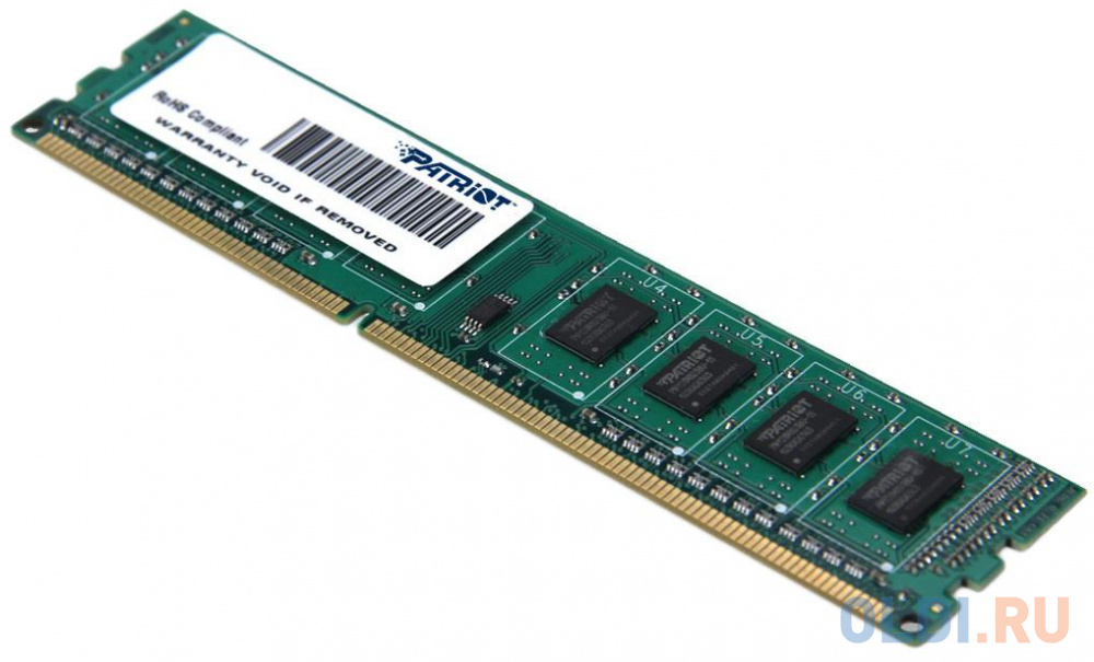 Оперативная память для компьютера Patriot PSD32G160081 DIMM 2Gb DDR3 1600MHz - фото 2