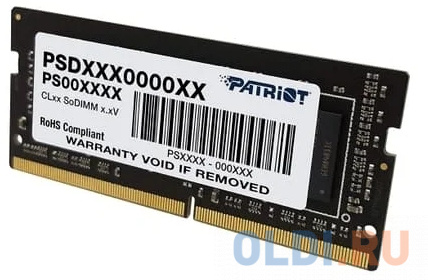 Оперативная память для ноутбука Patriot PSD44G266682S SO-DIMM 4Gb DDR4 2666MHz - фото 2