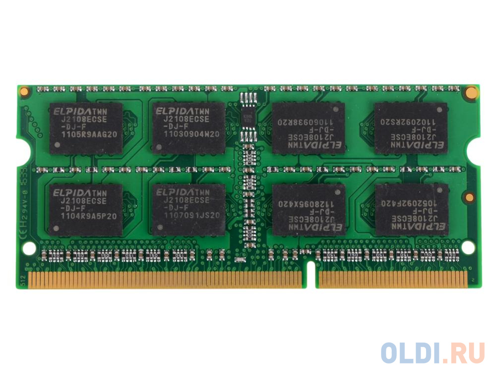 Оперативная память для ноутбука Patriot PSD34G16002S SO-DIMM 4Gb DDR3 1600MHz - фото 2