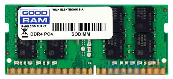 

Оперативная память для ноутбука Goodram GR2666S464L19S/8G SO-DIMM 8Gb DDR4 2666MHz