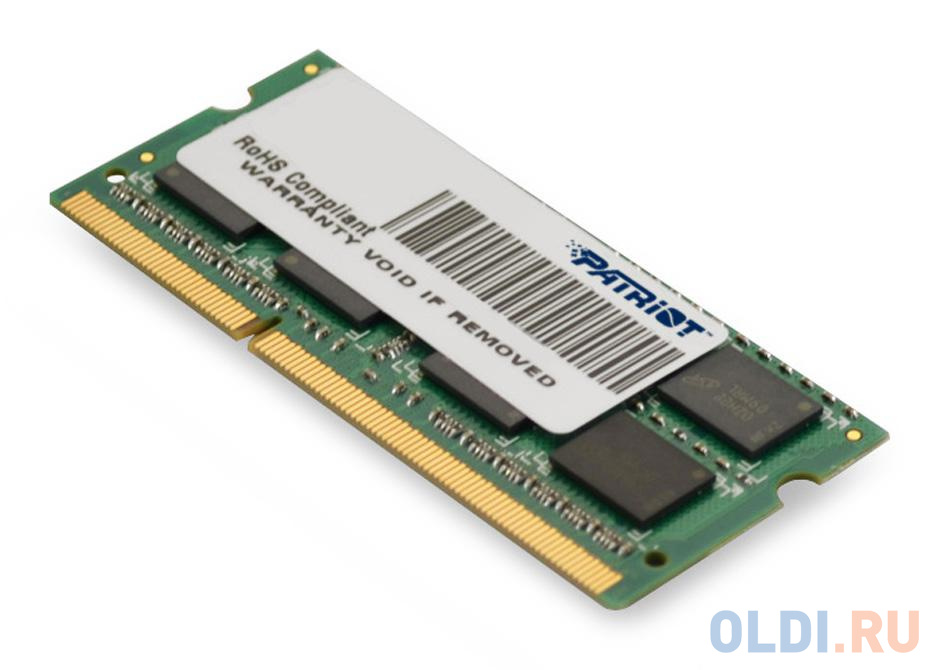Оперативная память для ноутбука Patriot PSD34G13332S SO-DIMM 4Gb DDR3 1333MHz - фото 1