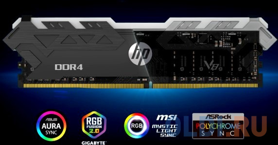 Оперативная память для компьютера HP V8 RGB DIMM 16Gb DDR4 3200 MHz 7EH86AA#ABB фото
