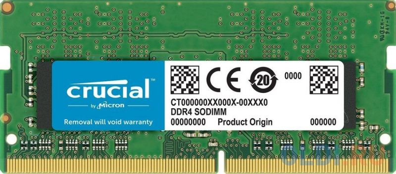 

Память DDR4 8Gb 2400MHz Crucial CT8G4S24AM RTL PC4-19200 CL17 SO-DIMM 260-pin 1.2В single rank