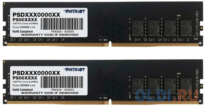 Оперативная память для компьютера Patriot Signature Line UDIMM 16Gb DDR4 3200 MHz PSD416G3200K