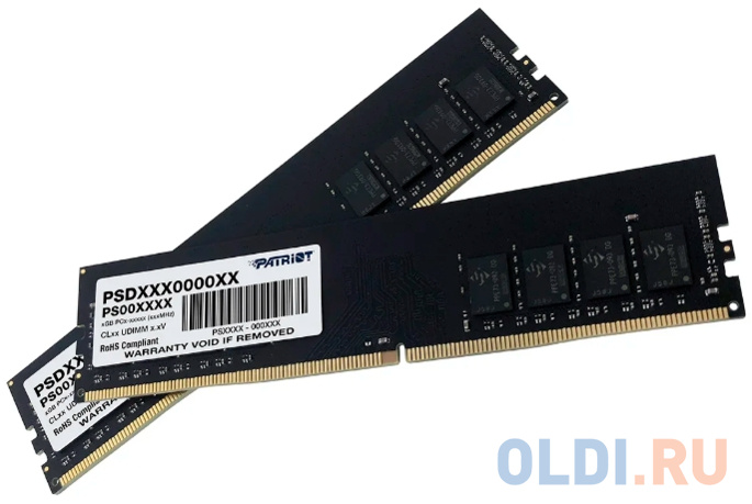 Оперативная память для компьютера Patriot PSD416G3200K UDIMM 16Gb DDR4 3200MHz фото