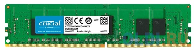 

Оперативная память 4Gb (1x4Gb) PC4-21300 2666MHz DDR4 DIMM ECC Registered CL19 Crucial CT4G4RFS8266
