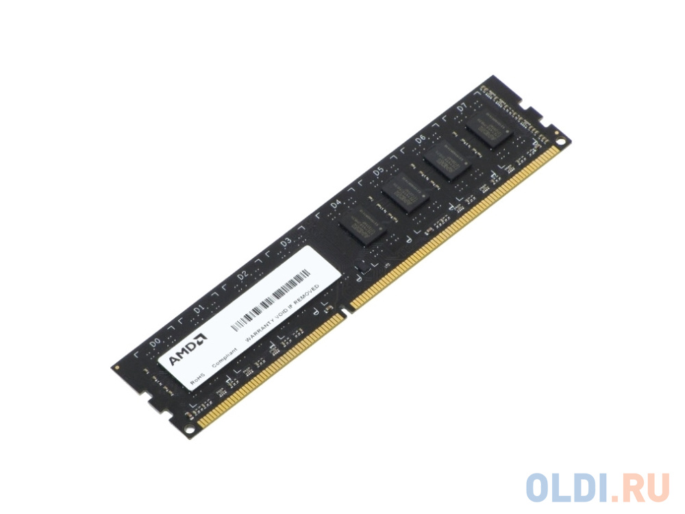 Оперативная память для компьютера AMD R334G1339U1S-UO DIMM 4Gb DDR3 1333 MHz R334G1339U1S-UO