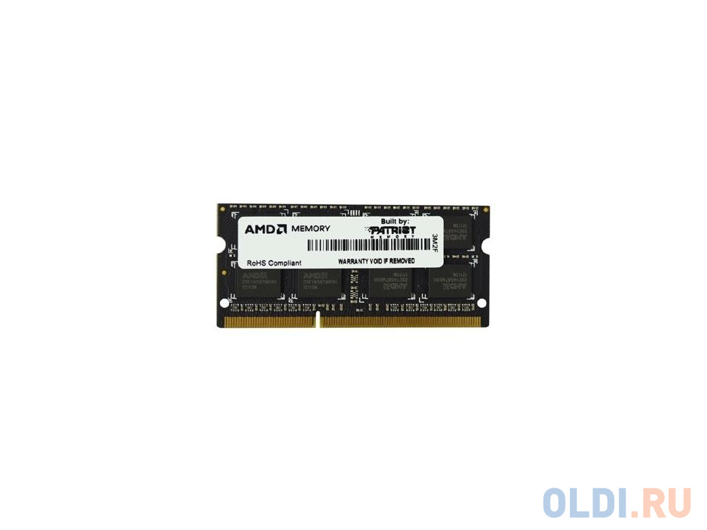 Оперативная память для ноутбуков SO-DDR3 4Gb PC10600 1333MHz AMD R334G1339S1S-UO OEM