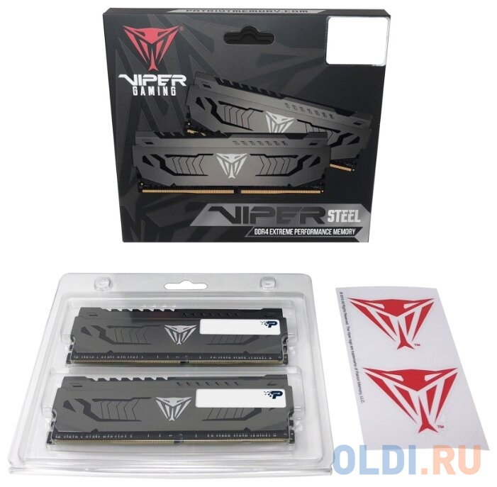 Оперативная память для компьютера Patriot Viper Steel DIMM 32Gb DDR4 3600 MHz PVS432G360C8K фото