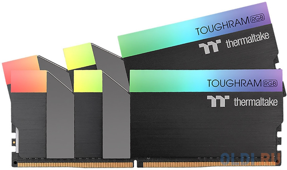 Оперативная память для компьютера Thermaltake TOUGHRAM RGB DIMM 16Gb DDR4 4000 MHz R009D408GX2-4000C19A оперативная память для компьютера thermaltake toughram rgb dimm 16gb ddr4 3600 mhz rg28d408gx2 3600c18a
