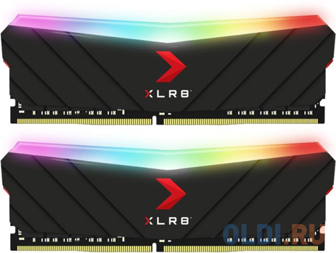 

32GB PNY DDR4 3600 DIMM XLR8 EPIC-X RGB Gaming Memory [MD32GK2D4360018XRGB] Non-ECC, CL18, 1.35V, Heat Shield, XMP 2.0, Kit (2x16GB), RTL {8}, (641973)