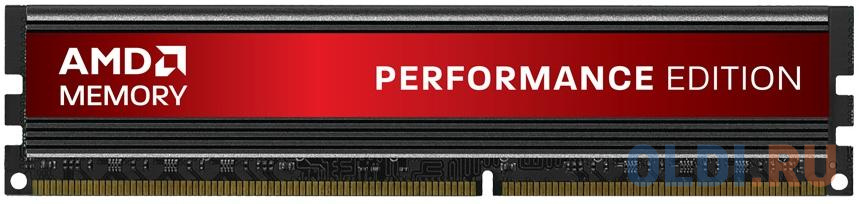 Оперативная память для компьютера AMD R7 Performance DIMM 8Gb DDR4 2400MHz 64gb amd radeon™ ddr4 3600 dimm r9 gamers series   gaming memory r9s464g3606u2k non ecc cl18 1 35v heat shield kit 2x32gb rtl 183566