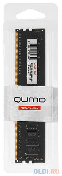 Оперативная память для компьютера QUMO QUM4U-8G3200P22 DIMM 8Gb DDR4 3200 MHz QUM4U-8G3200P22 фото