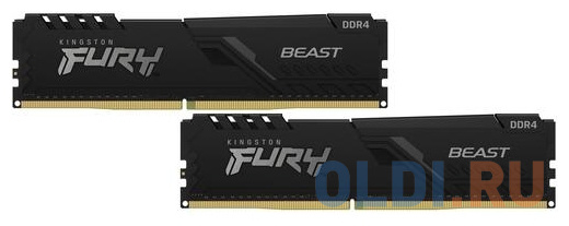 Оперативная память для компьютера Kingston KF426C16BBK2/8 DIMM 8Gb DDR4 2666 MHz KF426C16BBK2/8 фото
