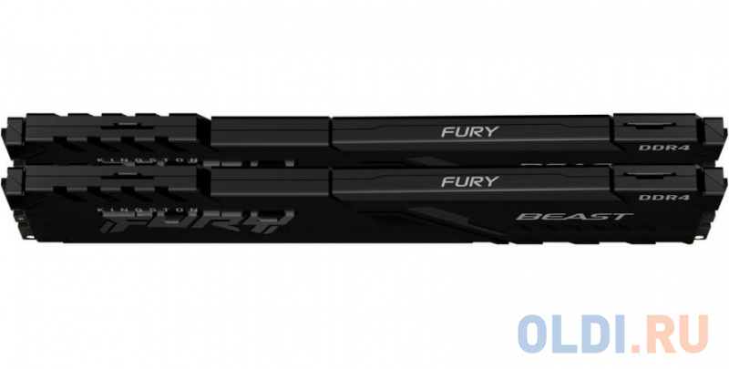Оперативная память для компьютера Kingston FURY Black DIMM 32Gb DDR4 2666 MHz KF426C16BB1K2/32 KF426C16BB1K2/32 фото