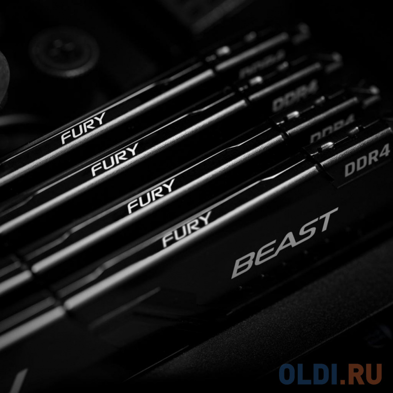 Оперативная память для компьютера Kingston FURY Black DIMM 32Gb DDR4 2666 MHz KF426C16BB1K2/32 KF426C16BB1K2/32 фото