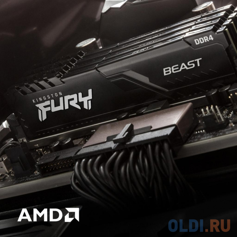 Оперативная память для компьютера Kingston FURY Black DIMM 32Gb DDR4 2666 MHz KF426C16BB1K2/32 KF426C16BB1K2/32 фото