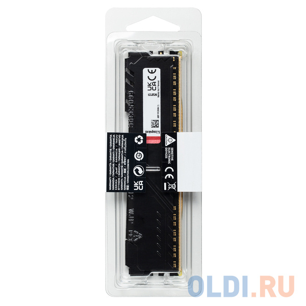 Оперативная память для компьютера Kingston FURY Beast Black DIMM 32Gb DDR4 3733 MHz KF437C19BB1K2/32 фото