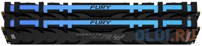Оперативная память для компьютера Kingston Fury Renegade RGB DIMM 16Gb DDR4 3600 MHz KF436C16RBAK2/16 фото