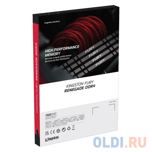 Оперативная память для компьютера Kingston KF426C13RB/8 DIMM 8Gb DDR4 2666 MHz KF426C13RB/8 фото