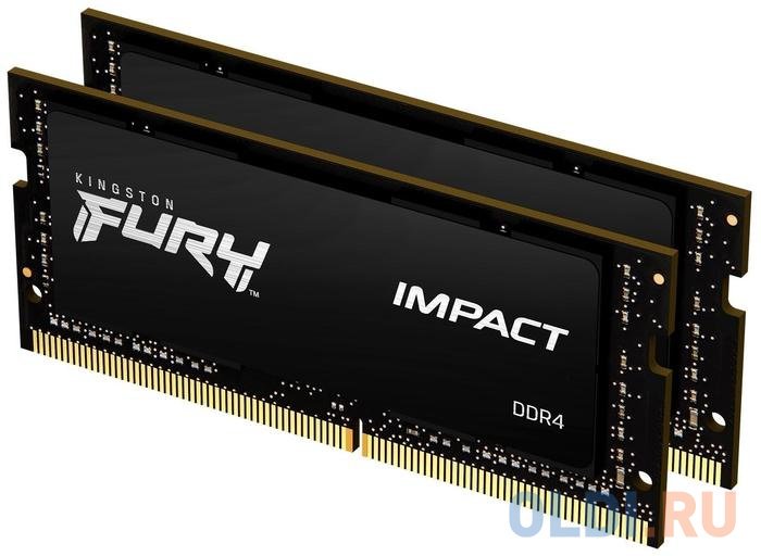 Оперативная память для ноутбука Kingston FURY Impact SO-DIMM 16Gb DDR4 3200MHz KF432S20IBK2/16 - фото 2