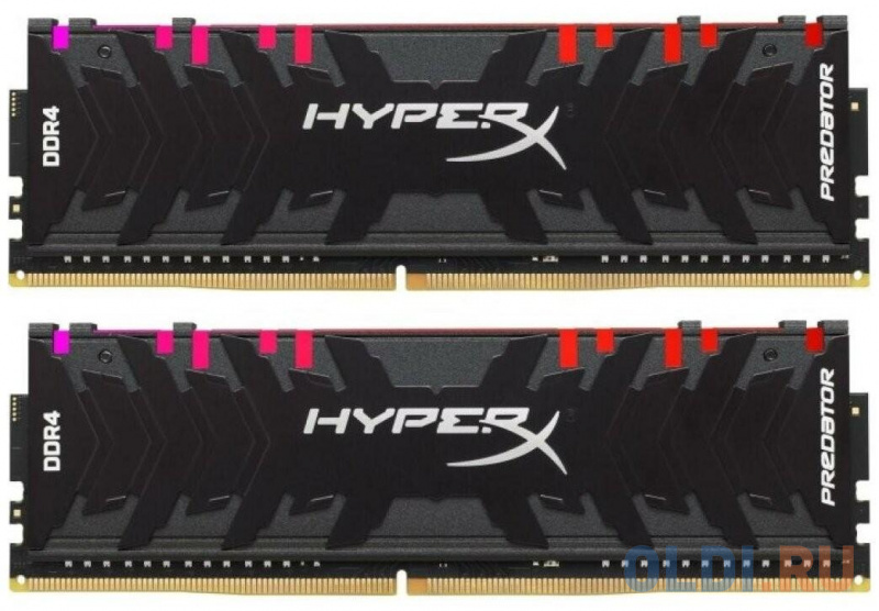 

Оперативная память для компьютера Kingston HyperX Predator RGB DIMM 16Gb DDR4 4600MHz HX446C19PB3AK2/16