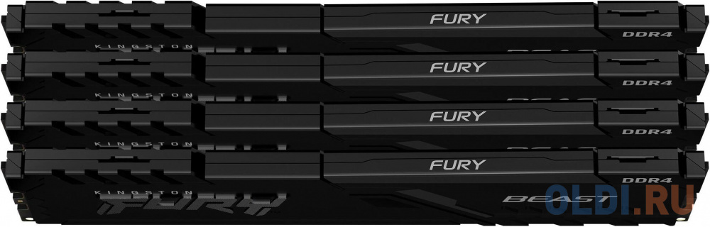 Kingston 32GB 3200MHz DDR4 CL16 DIMM (Kit of 4) FURY Beast Black фото