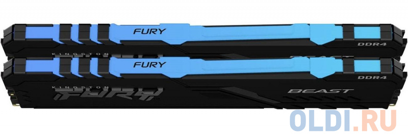 Оперативная память для компьютера Kingston FURY Beast DIMM 32Gb DDR4 3600 MHz KF436C18BBAK2/32 фото