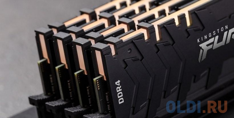 Оперативная память для компьютера Kingston FURY Renegade RGB DIMM 64Gb DDR4 3200 MHz KF432C16RBAK2/64 фото