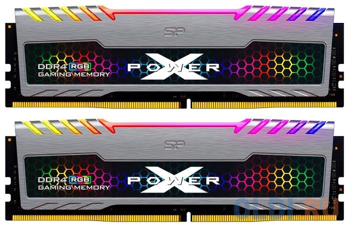 Оперативная память для компьютера Silicon Power XPOWER Turbine RGB DIMM 16Gb DDR4 3600MHz SP016GXLZU360BDB