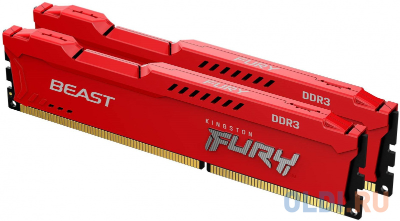 

Kingston 16GB 1600MHz DDR3 CL10 DIMM (Kit of 2) FURY Beast Red