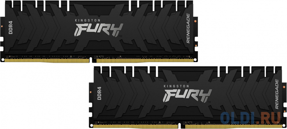 Kingston 16GB 4266MHz DDR4 CL19 DIMM (Kit of 2) FURY Renegade Black kingston 8gb 2666mhz ddr4 ecc cl19 sodimm 1rx8 micron r