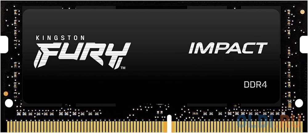 Оперативная память для ноутбука Kingston FURY Impact SO-DIMM 32Gb DDR4 3200 MHz KF432S20IB/32 оперативная память для ноутбука kingston valueram so dimm 32gb ddr4 3200 mhz kvr32s22d8 32