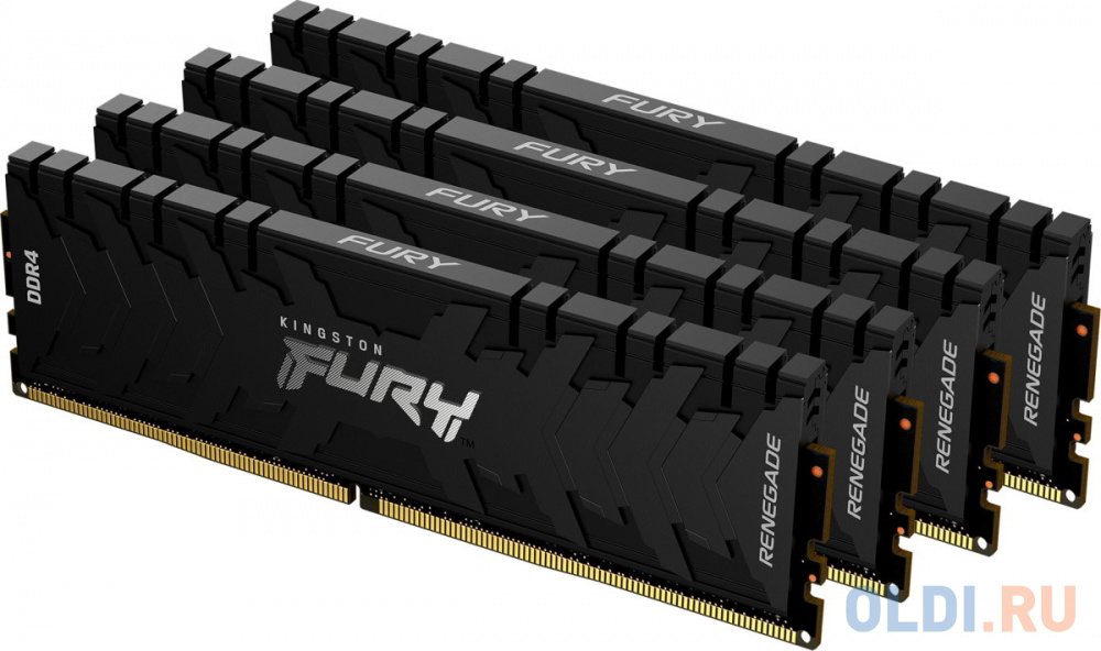 Оперативная память для компьютера Kingston FURY Renegade Black DIMM 32Gb DDR4 3600 MHz KF436C16RBK4/32 оперативная память для компьютера ocpc x3 rgb dimm 32gb ddr4 3600 mhz mmx3a2k32gd436c18bu