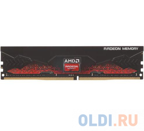 32GB AMD Radeon™ DDR4 3200 DIMM R9 Gamers Series Black Gaming Memory R9S432G3206U2S Non-ECC, CL16, 1.35V, Heat Shield, RTL