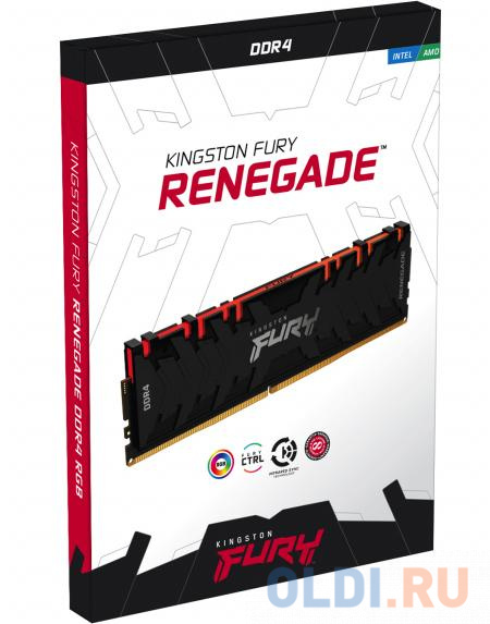 Kingston 16GB 4000MHz DDR4 CL19 DIMM (Kit of 2) FURY Renegade RGB фото