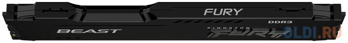 Оперативная память для компьютера Kingston FURY Beast Black DIMM 8Gb DDR3 1866 MHz KF318C10BB/8 фото
