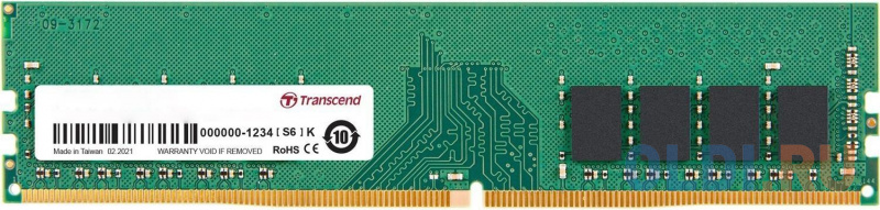 

Модуль памяти Transcend 4GB U-DIMM DDR4, 3200МГц, 1Rx16 CL22 1.2V