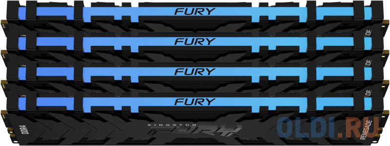 Оперативная память для компьютера Kingston FURY Renegade RGB DIMM 64Gb DDR4 3200 MHz KF432C16RB1AK4/64 фото