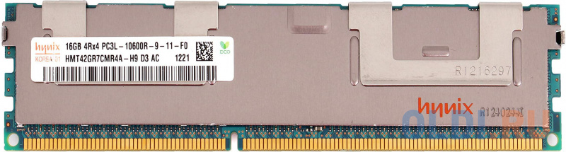 

Модуль памяти DDR3L DIMM 16Гб 1333MHz ECC Registered 4Rx4 CL9, Hynix Original, RTL