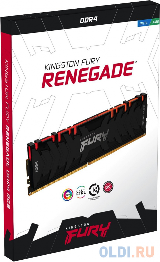 Kingston 8GB 3600MHz DDR4 CL16 DIMM FURY Renegade RGB фото