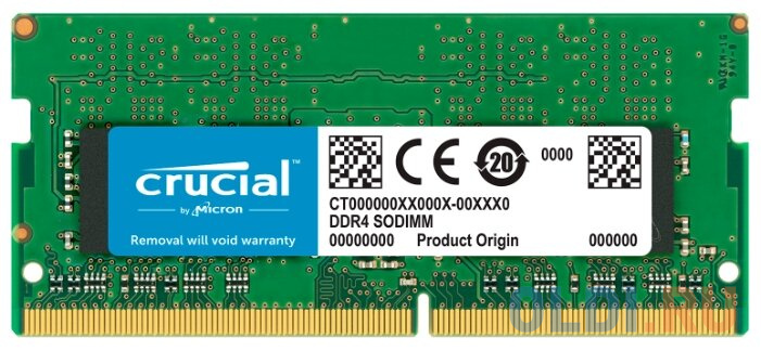 

Память DDR4 8Gb 2666MHz Crucial CT8G4S266M RTL PC4-21300 CL17 SO-DIMM 260-pin 1.2В dual rank