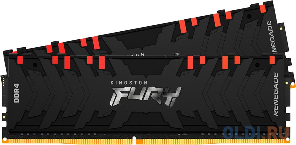 Оперативная память для компьютера Kingston Fury Renegade RGB DIMM 16Gb DDR4 4266 MHz KF442C19RBAK2/16