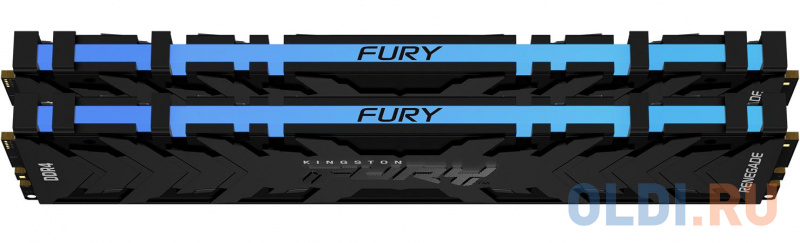 Комплект памяти DDR4 DIMM 16 ГБ (2 x 8 ГБ) 4266Hz CL19, Kingston FURY Renegade RGB фото