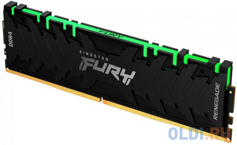 Оперативная память для компьютера Kingston FURY Renegade RGB DIMM 16Gb DDR4 4600 MHz KF446C19RBAK2/16 фото