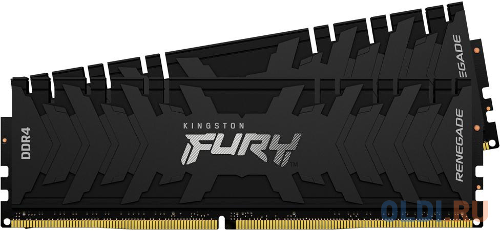 Оперативная память для компьютера Kingston FURY Renegade DIMM 16Gb DDR4 4800 MHz KF448C19RBK2/16 оперативная память для ноутбука kingston fury impact so dimm 32gb ddr5 4800 mhz kf548s38ib 32