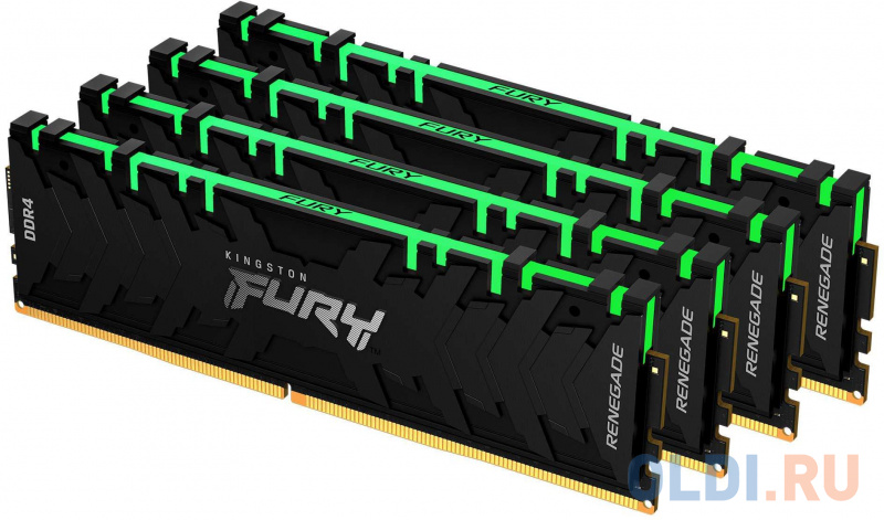 Kingston 32GB 3200MHz DDR4 CL16 DIMM (Kit of 4) FURY Renegade RGB фото