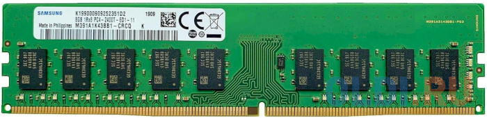 Оперативная память для компьютера Samsung M378 DIMM 8Gb DDR4 3200 MHz M378A1K43EB2-CWED0 модуль памяти samsung ddr4 16гб rdimm ecc 3200 мгц множитель частоты шины 22 1 2 в m393a2k43eb3 cwegy