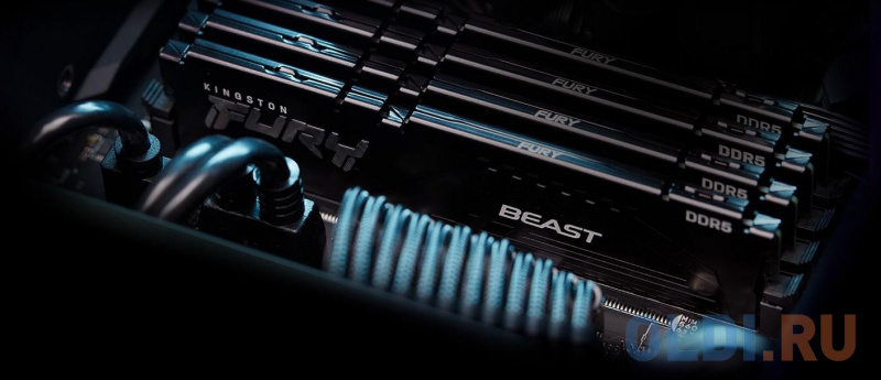 Оперативная память для компьютера Kingston Fury Beast DIMM 32Gb DDR5 4800MHz KF548C38BBK2-32 фото